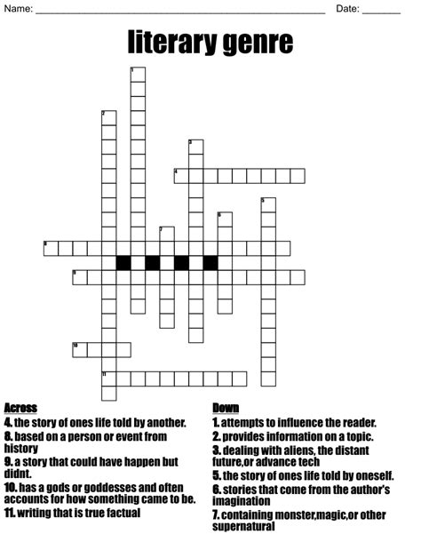 Genre with many subgenres crossword clue - You might be asking friends, searching for clues in him, or just plain confused. Here's how to decipher your feelings for him. Are you unsure of how to tell if you like him or the ...